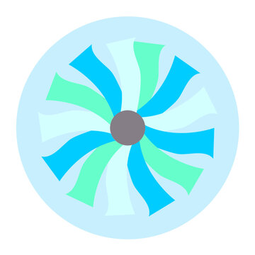 Plane Turbine Vector Design Icon Style