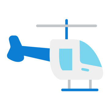 Helicopter Vector Design Icon Style