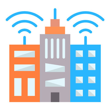 Smart City Vector Design Icon Style