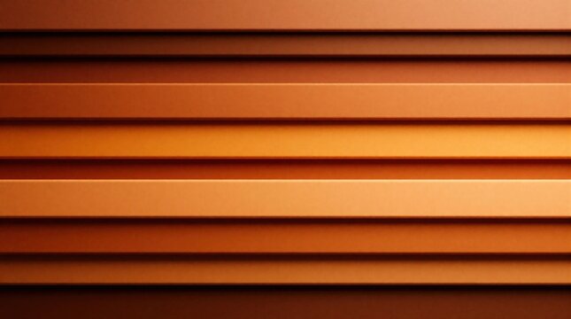 Parallel horizontal lines form abstract background in warm earthy orange and brown color tones. Layers create gradient and depth, suggesting subtle motion or texture.