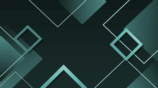 Abstract background with diamond frames and diagonal lines on a modern geometric design animation