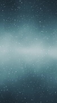 A beautiful slow-motion simulation of falling snowflakes vertical loop background.