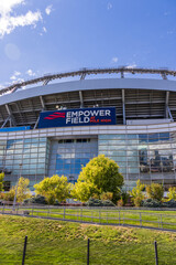 Obraz premium Empower Field at Mile High home of the Broncos in Denver Colorado USA