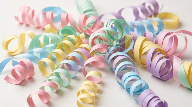 Assorted colorful confetti for festive birthday celebrations and holiday party decorations