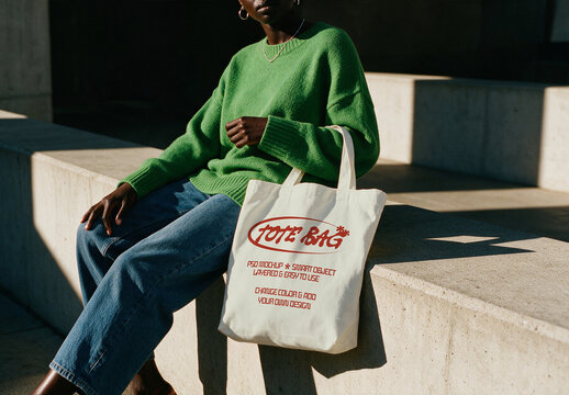 Lifestyle Tote Bag Mockup