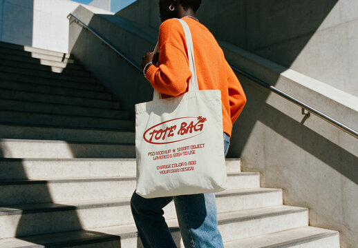Lifestyle Tote Bag Mockup