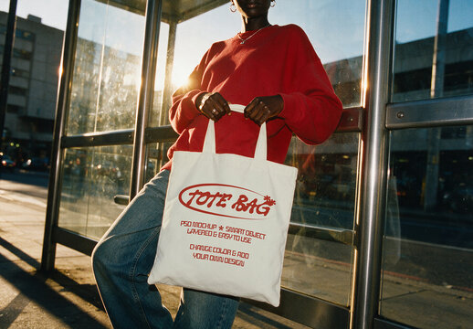 Lifestyle Tote Bag Mockup