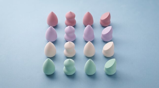 In dono mein pastel beauty blender arrangement similar hai.