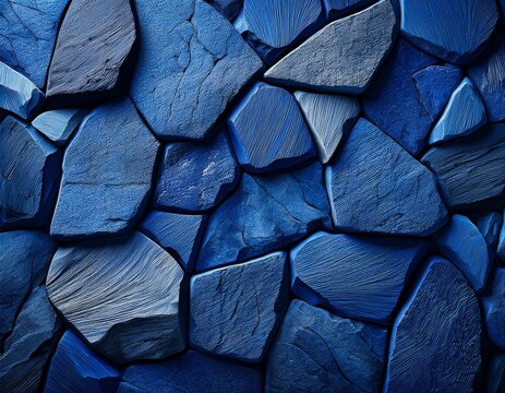 deep blue textured stone surface background
