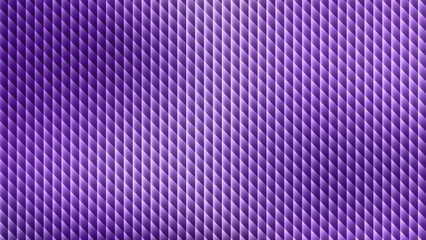 A striking abstract background showcasing a repetitive geometric pattern of small, interlocking rhombuses or diamonds, rendered with a rich purple gradient © Sumon