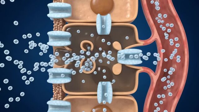 SIADH ADH Signaling and Water Reabsorption in Kidney Collecting Duct for Medical Education