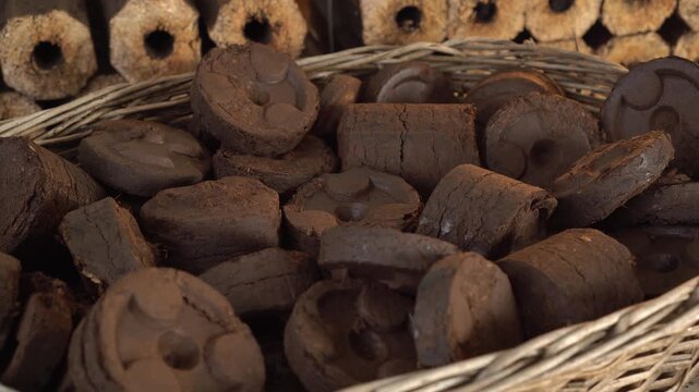 Biomass fuel pellets and compressed briquettes for sustainable heating