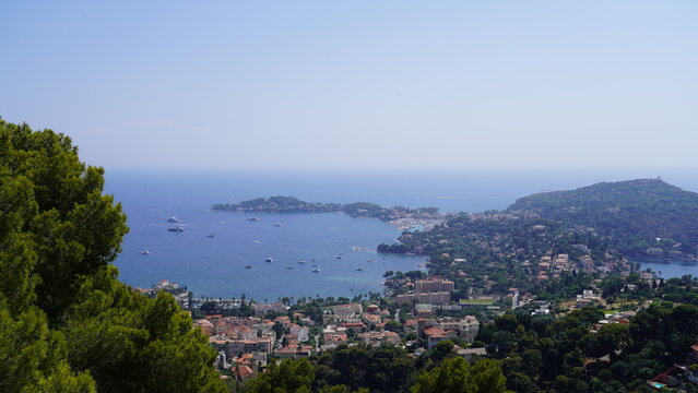 K&uuml;stenpanorama bei Villefranche-sur-Mer