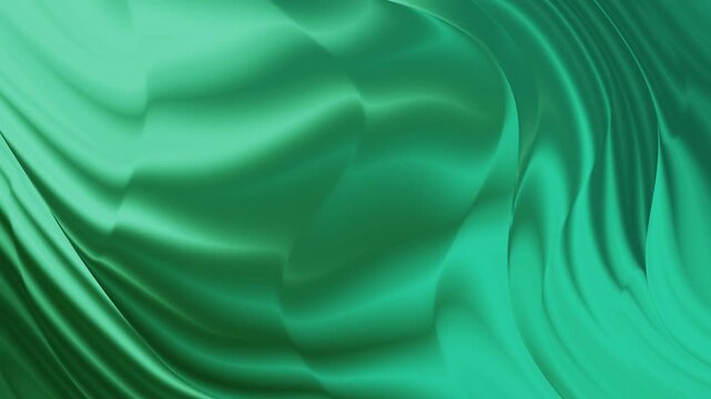 Abstract Swirling Green Fabric Texture Background image