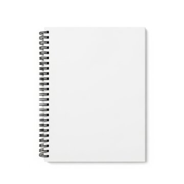 Spiral notebook with black metal binding