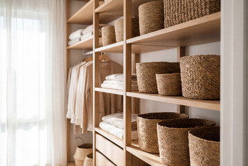 Fototapeta premium Home Organization Baskets