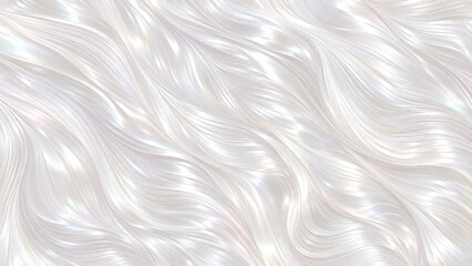Fototapeta premium abstract luminous flowing pattern of white and pearl, suggesting silk or hair.