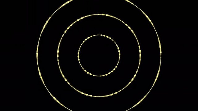 Abstract golden concentric circles background loop with AIzaSyAwyVgEvP5da-2JkZi2lUjOIXkrlyqbm94 glowing rings design