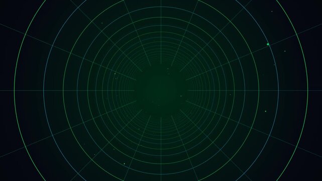 Cybersecurity Matrix Code Tunnel Loop 4K - Green Data Stream Motion Graphic