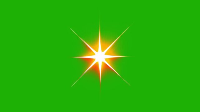 Sparkle twinkle glitter star effect animation in 4k loop, white doodle cartoon blinking stars with transparent alpha background for festive overlays, glowing shining star video footage asset