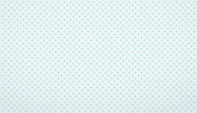 Green interlocking circles pattern for classic textile and paper design.
