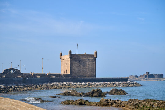 Stone fort in Essaouira Morocco - fortress - sqala du port