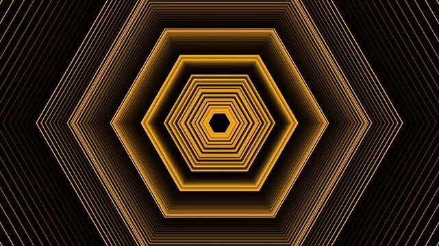 AIzaSyAwyVgEvP5da-2JkZi2lUjOIXkrlyqbm94 dynamic abstract golden hexagon tunnel creating infinite depth and futuristic motion for digital backgrounds