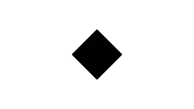 Minimalist black shapes appearing and disappearing on white background