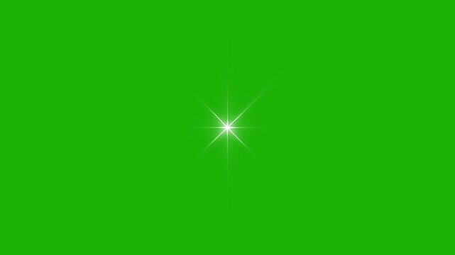 Glowing shining stars, magical starry sky with twinkling stars, starry night, sparkle twinkling star animation video, blinking shining stars, twinkle stars at sky, glowing green  screen background. 4k