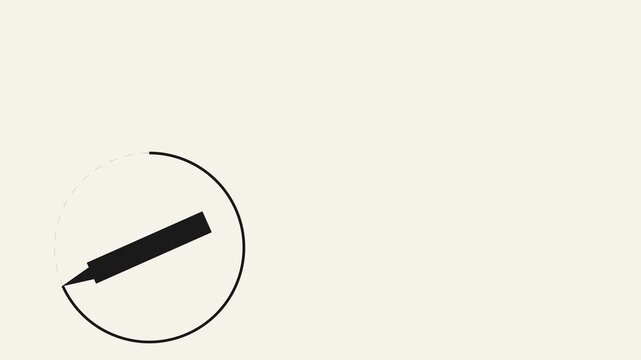 vector illustration of a pen with solid color fill
