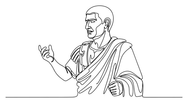 Roman senator giving a speech