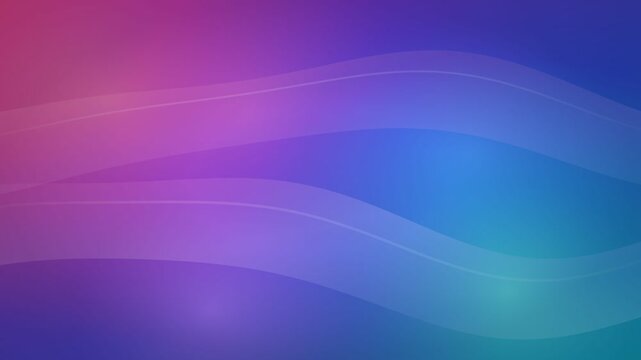Abstract Purple Blue and Pink Flowing Gradient Waves With Smooth Layered Curves Motion Background