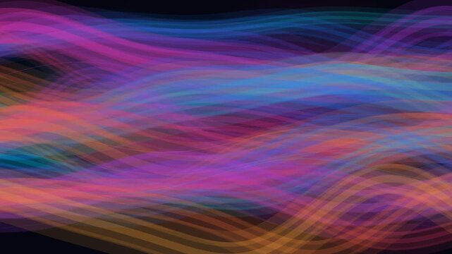 Abstract Colorful Flowing Light Waves With Vibrant Neon Trails and Dynamic Motion Background