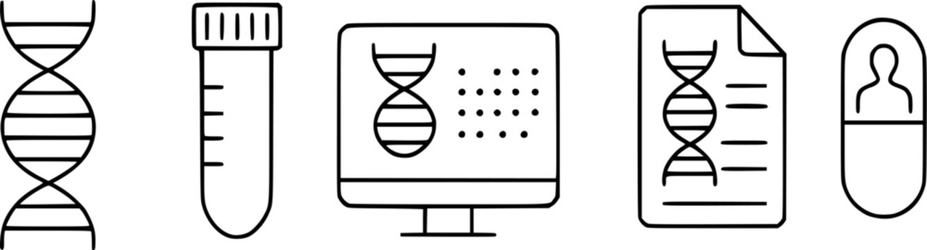 A modern laboratory setting equipped with advanced DNA analysis tools and a secure storage system for genetic data