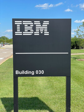 IBM Sign at Company's Facility in Rochester, MN