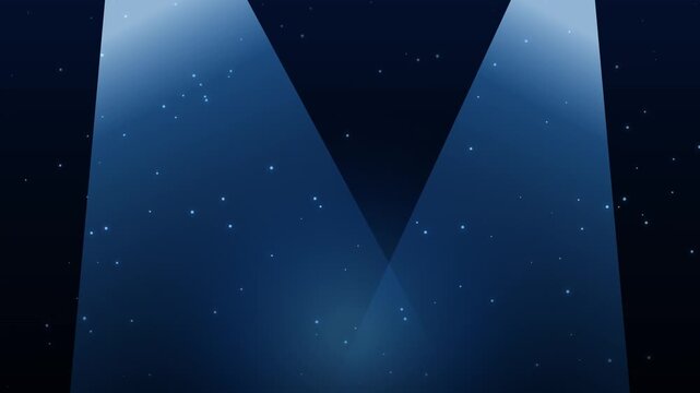 Blue stage lights background vector illustration