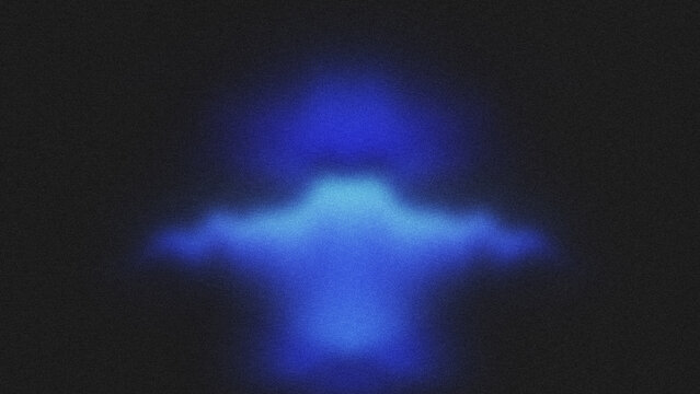 Abstract blue light glow on a dark background