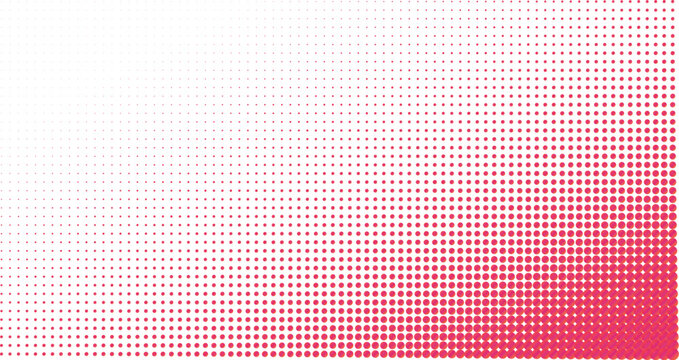 Red and black halftone square grid pattern with a diagonal gradient effect creating a textured surface for projects