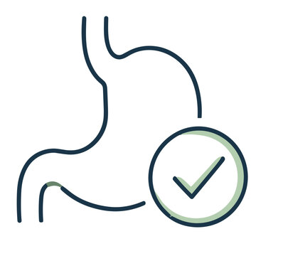 Empty Stomach intermittent fasting icon vector