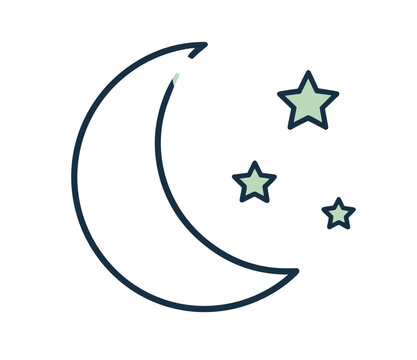 Overnight Fast intermittent fasting icon vector