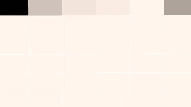 Soft Cream Pixel Mosaic Pattern Animation, Minimal Digital Grid Background