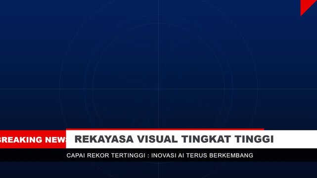 High definition broadcast style breaking news template with a professional digital film overlay for cinematic video production and media presentation