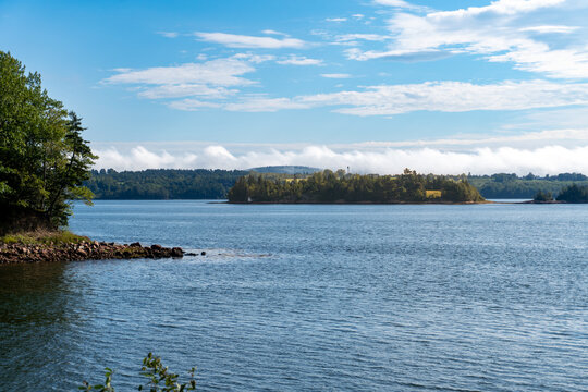 Saint Croix Island, Maine. Saint Croix Island International Historic Site, island site of an early attempt at French colonization by Pierre Dugua, Sieur de Mons.