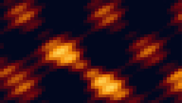 Spectrogram heatmap data background in fire colors