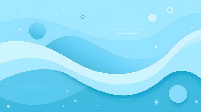 Abstract blue wave vector background with soft gradients and geometric shapes. Perfect for modern tech web design banners.