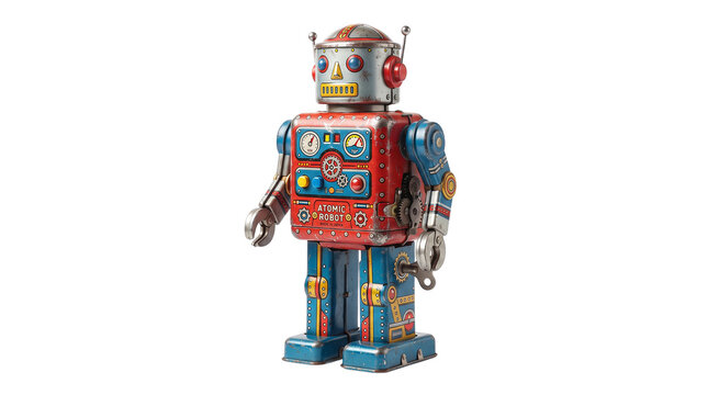 Futuristic Robot Toy with Modern Design, Colorful Children&rsquo;s Plaything and Technology Concept