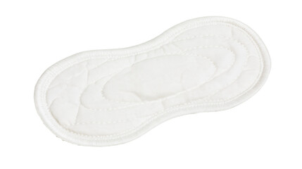 Isolated soft white quilted reusable cotton pad, ideal for makeup removal or baby hygiene. © ROCKETX