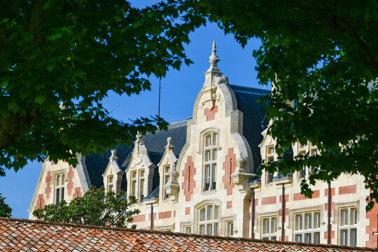 FRANCE, GIRONDE 33 MEDOC. VILLAGE OF MARGAUX. DOMAINE DU CHATEAU CANTENAC BROWN. INTERNATIONALLY RENOWNED VINEYARD THIRD GRAND CRU CLASSED 1885