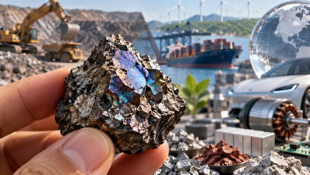 Rare earth minerals demand, extraction techniques, and future industry prospects for sustainable development and global supply chains.