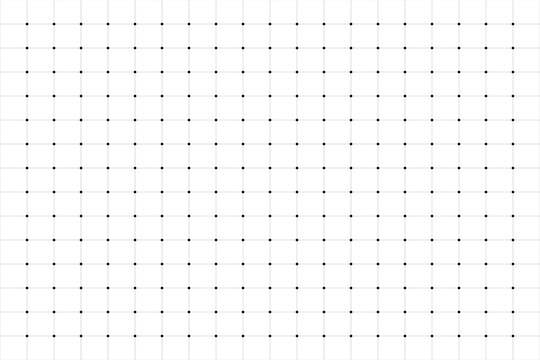 Grid paper texture background. Seamless millimeter dot matrix graph paper pattern for blueprint architecture drafting and notebook print layout. Technical line backdrop. Vector illustration.